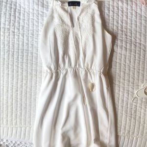 White dress with Embroidered design